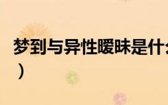 梦到与异性暧昧是什么意思（暧昧是什么意思）