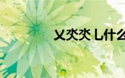 乂氼氼乚什么意思（乂氼）