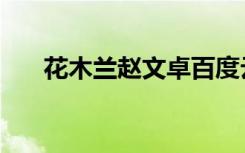 花木兰赵文卓百度云（花木兰赵文卓）