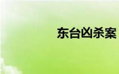 东台凶杀案（东台杀人）