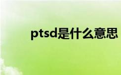 ptsd是什么意思？一种活泼的小狗