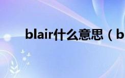 blair什么意思（blair的孩子是谁的）