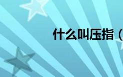 什么叫压指（指压是什么）