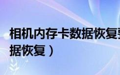 相机内存卡数据恢复要多少钱（相机内存卡数据恢复）