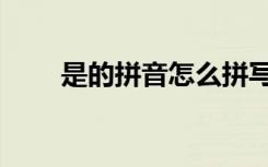 是的拼音怎么拼写声调（是的拼音）