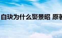 白玦为什么娶景昭 原著（白玦为什么娶景昭）