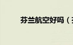 芬兰航空好吗（芬兰航空怎么样）