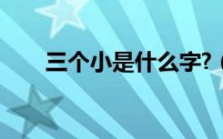 三个小是什么字?（三个小是什么字）