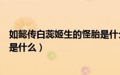 如懿传白蕊姬生的怪胎是什么意思（如懿传白蕊姬生的怪胎是什么）