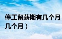 停工留薪期有几个月（停工留薪期一般不超过几个月）