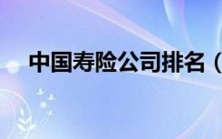 中国寿险公司排名（中国寿险公司排名）