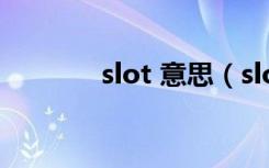 slot 意思（slot是什么意思）