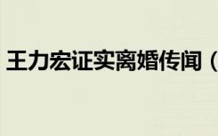 王力宏证实离婚传闻（王力宏离婚后首现身）