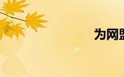 为网盟买单