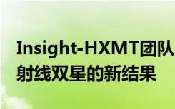 Insight-HXMT团队发布有关黑洞和中子星X射线双星的新结果