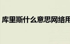 库里斯什么意思网络用语（库里斯什么意思）