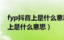 fyp抖音上是什么意思y y 4480（fyp抖音上是什么意思）