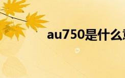 au750是什么意思（au750）
