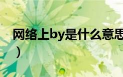 网络上by是什么意思（网络上BY是什么意思）