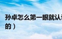 孙卓怎么第一眼就认识孙海洋（孙卓怎么找到的）