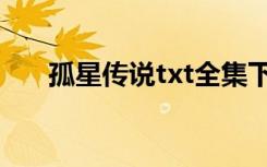 孤星传说txt全集下载（孤星传说txt）