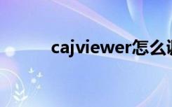 cajviewer怎么调出目录（cajv）