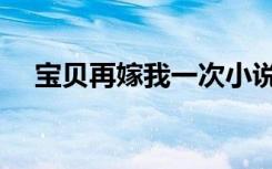 宝贝再嫁我一次小说（宝贝再嫁我一次）