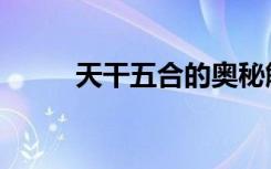 天干五合的奥秘解释（天干五合）