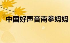 中国好声音南拳妈妈（中国好声音南京站）