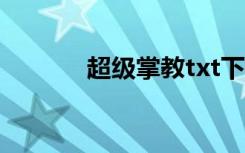 超级掌教txt下载（超级掌教）