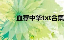 血荐中华txt合集下载（血荐中华）