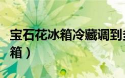 宝石花冰箱冷藏调到多少度才合适（宝石花冰箱）