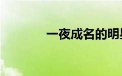 一夜成名的明星（一夜成奴）
