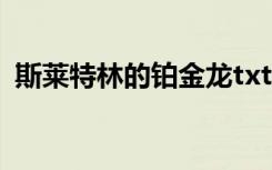 斯莱特林的铂金龙txt（斯莱特林的铂金龙）