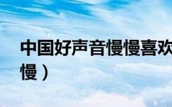 中国好声音慢慢喜欢你视频（中国好声音 慢慢）