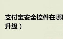 支付宝安全控件在哪里安装（支付宝安全控件升级）
