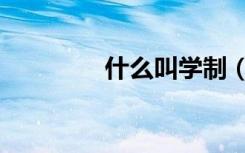 什么叫学制（什么叫学制）