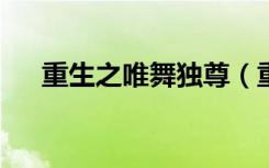 重生之唯舞独尊（重生之唯舞独尊txt）