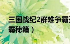 三国战纪2群雄争霸孙权（三国战纪2群雄争霸秘籍）