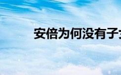 安倍为何没有子女（安倍晋太郎）