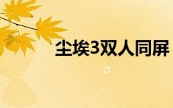 尘埃3双人同屏（尘埃3打不开）