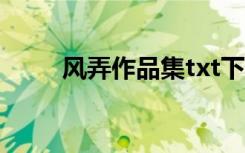风弄作品集txt下载（风弄作品集）