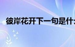 彼岸花开下一句是什么（彼岸花开的意思）