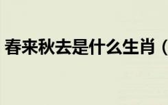 春来秋去是什么生肖（春来秋去是什么生肖）