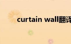 curtain wall翻译（curtain wall）