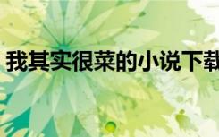 我其实很菜的小说下载（我其实很菜的小说）