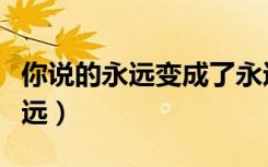 你说的永远变成了永远是什么意思（你说的永远）