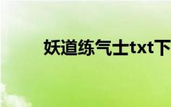 妖道练气士txt下载（妖道练气士）