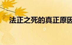 法正之死的真正原因是什么（法正台词）