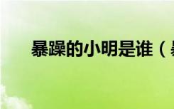 暴躁的小明是谁（暴脾气的小明是谁）